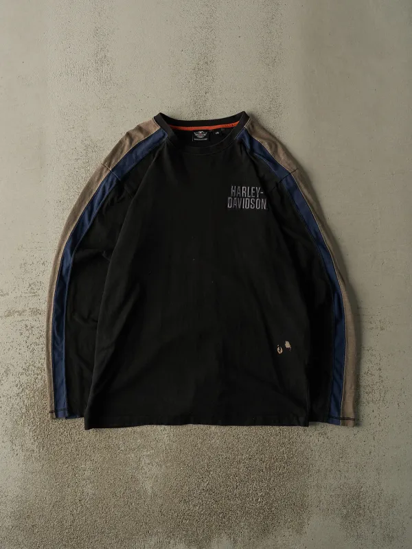 Vintage Y2K Black Harley Davidson Embroidered Long Sleeve (XL/XXL) sold by Rebalance Vintage