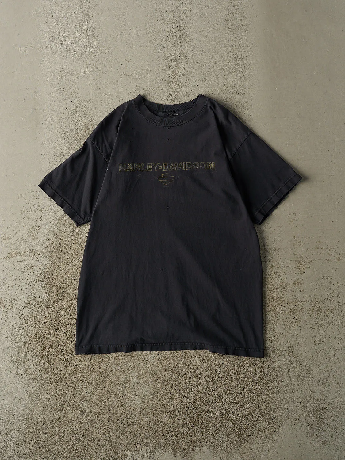 Vintage 04' Faded Black Harley Davidson Prince George BC Tee (M/L) sold by Rebalance Vintage