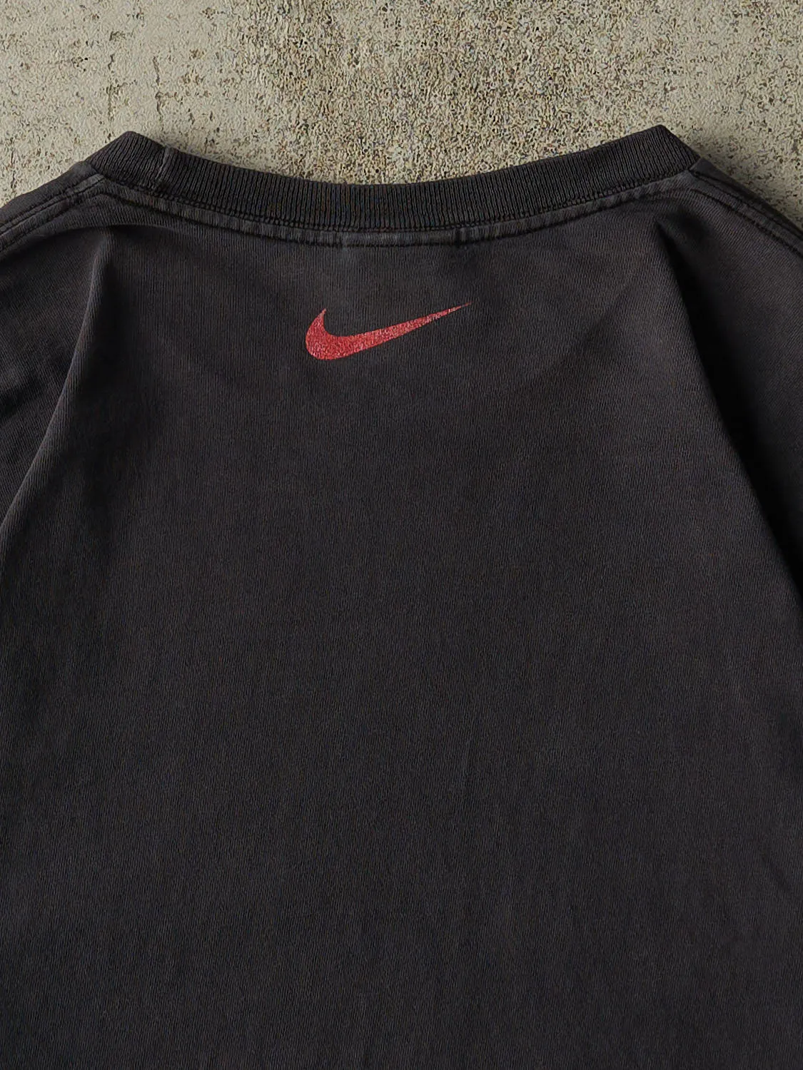Vintage Y2K Faded Black Nike Logo Tee (XL) sold by Rebalance Vintage product image thumbnail 3