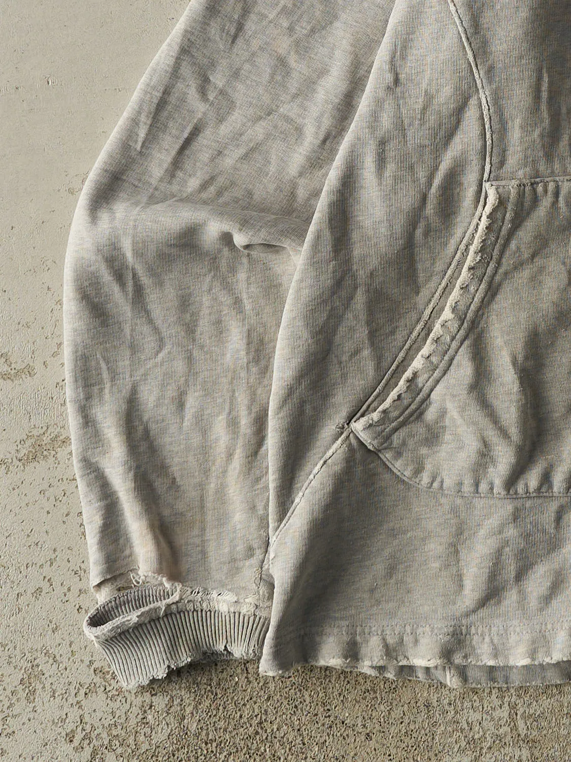 Vintage Y2K Grey Kansas University Jayhawks Adidas Hoodie (L/XL) sold by Rebalance Vintage product image thumbnail 3