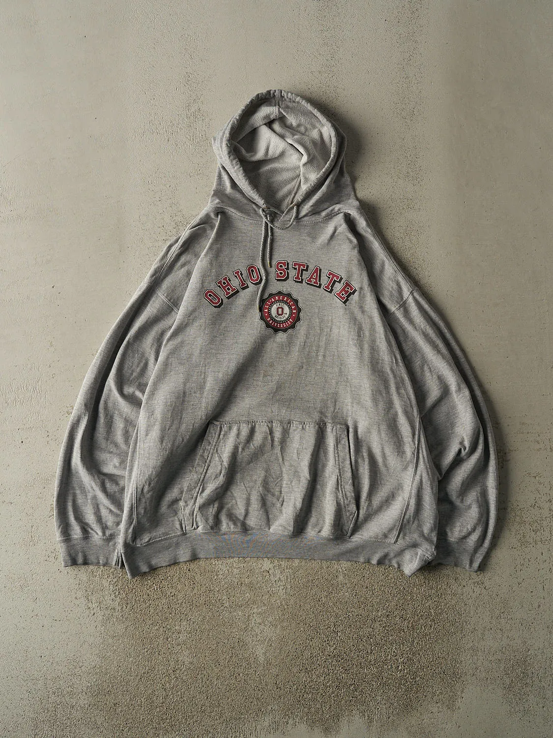 Vintage 90s Grey Ohio State University Hoodie (XL/XXL) sold by Rebalance Vintage