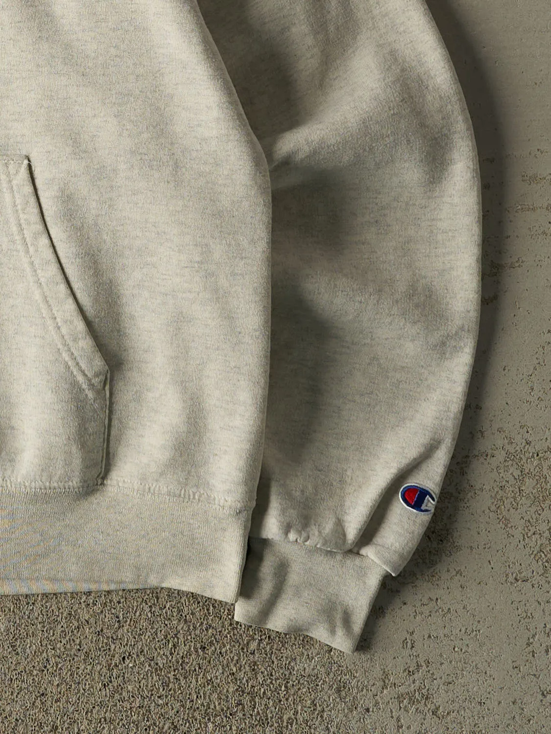 Vintage 90s Heather Grey Augustana University Champion Hoodie (M) sold by Rebalance Vintage product image thumbnail 4