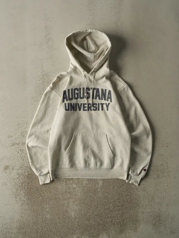 Vintage 90s Heather Grey Augustana University Champion Hoodie (M) sold by Rebalance Vintage
