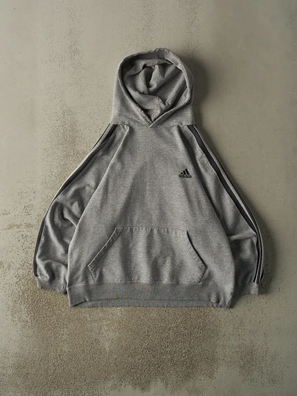 Vintage 90s Grey Adidas Embroidered Hoodie (L/XL) sold by Rebalance Vintage