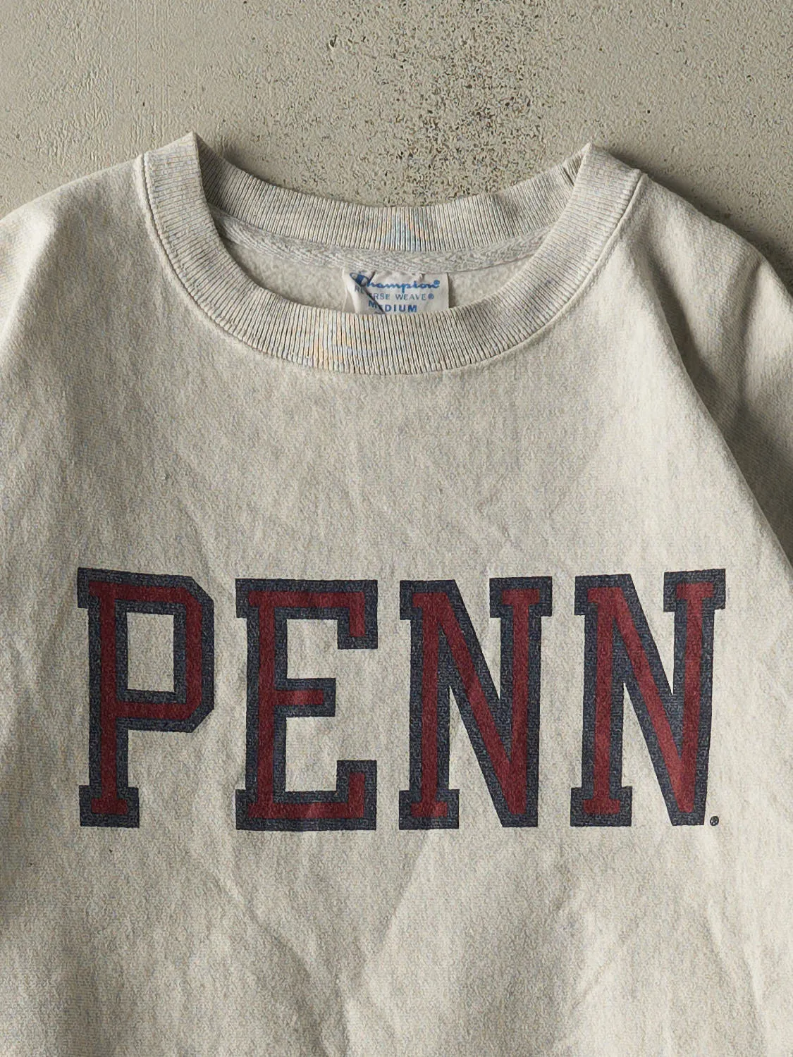 Vintage Y2K Heather Grey Penn Champion Reverse Weave Crewneck (M/L) sold by Rebalance Vintage product image thumbnail 3