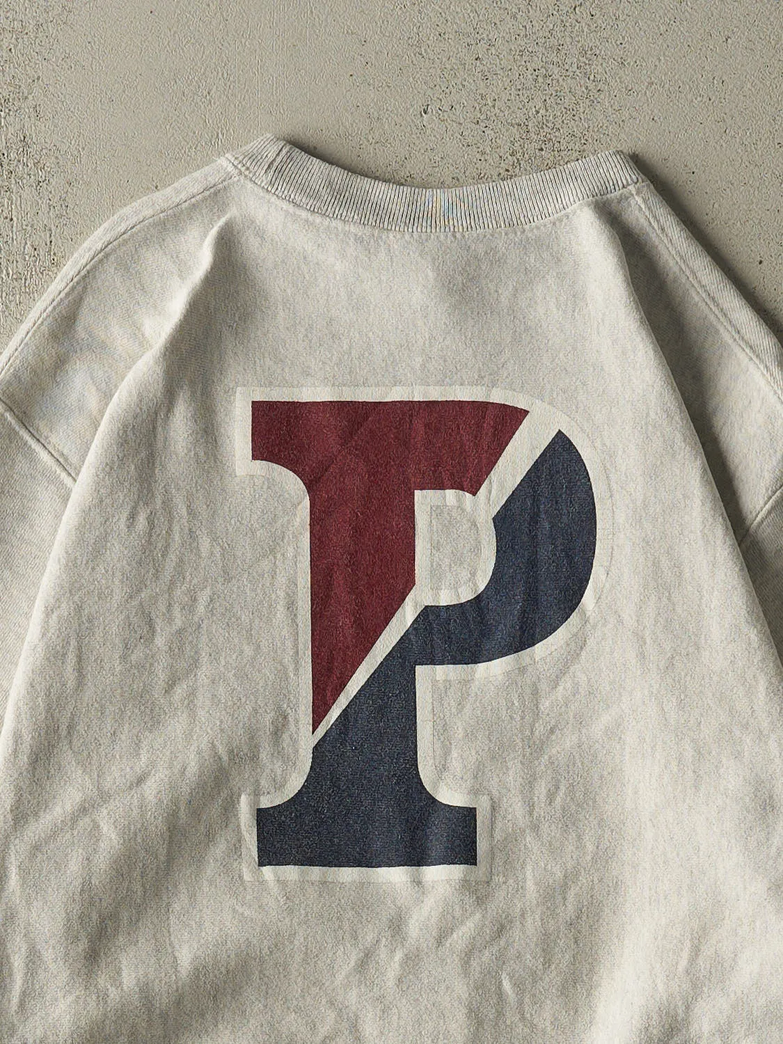 Vintage Y2K Heather Grey Penn Champion Reverse Weave Crewneck (M/L) sold by Rebalance Vintage product image thumbnail 4