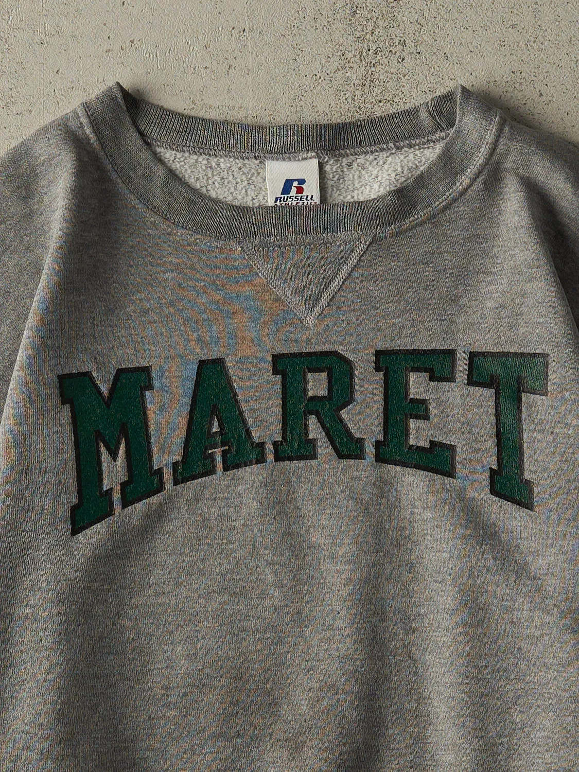 Vintage Y2K Grey Russell Athletic Maret Crewneck (M/L) sold by Rebalance Vintage product image thumbnail 2