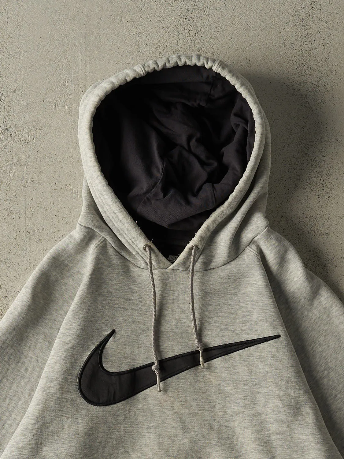 Vintage Y2K Grey Nike Embroidered Hoodie (L/XL) sold by Rebalance Vintage product image thumbnail 2