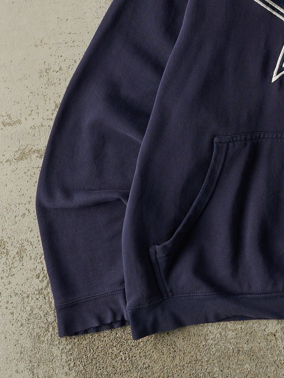 Vintage 90s Navy Blue Dallas Cowboys Embroidered Hoodie (XL) sold by Rebalance Vintage product image thumbnail 3