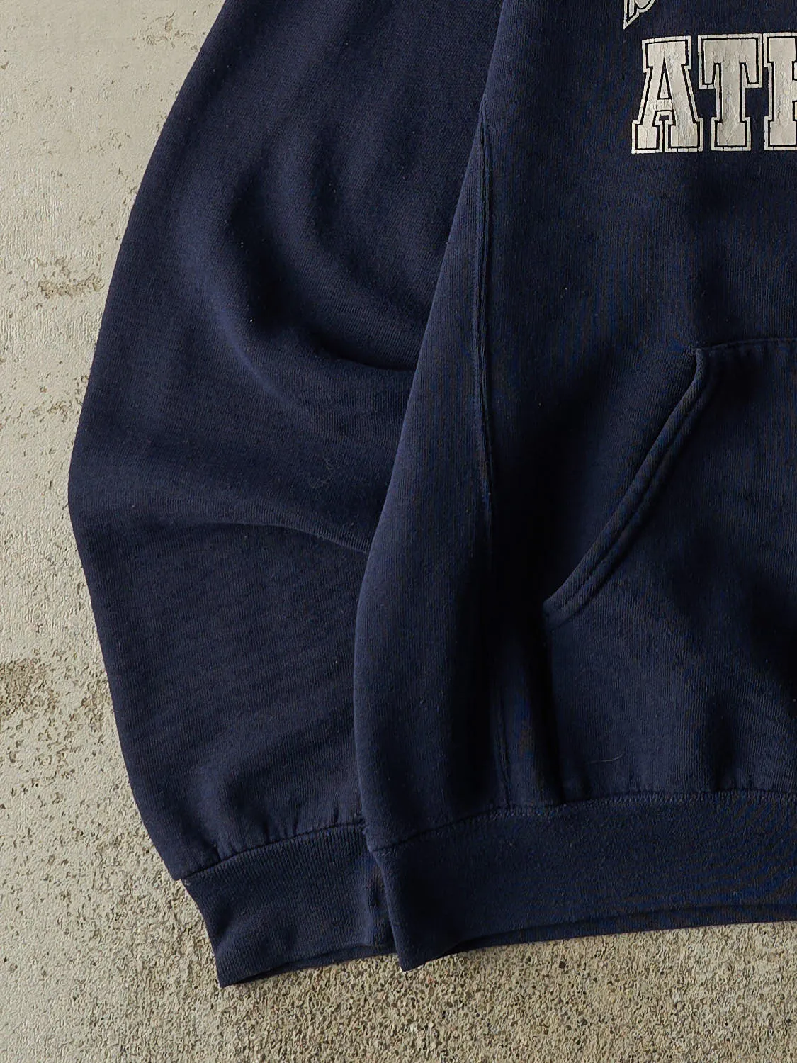 Vintage Y2K Navy Blue Russell Athletic St Andrews Athletics Hoodie (M) sold by Rebalance Vintage product image thumbnail 3