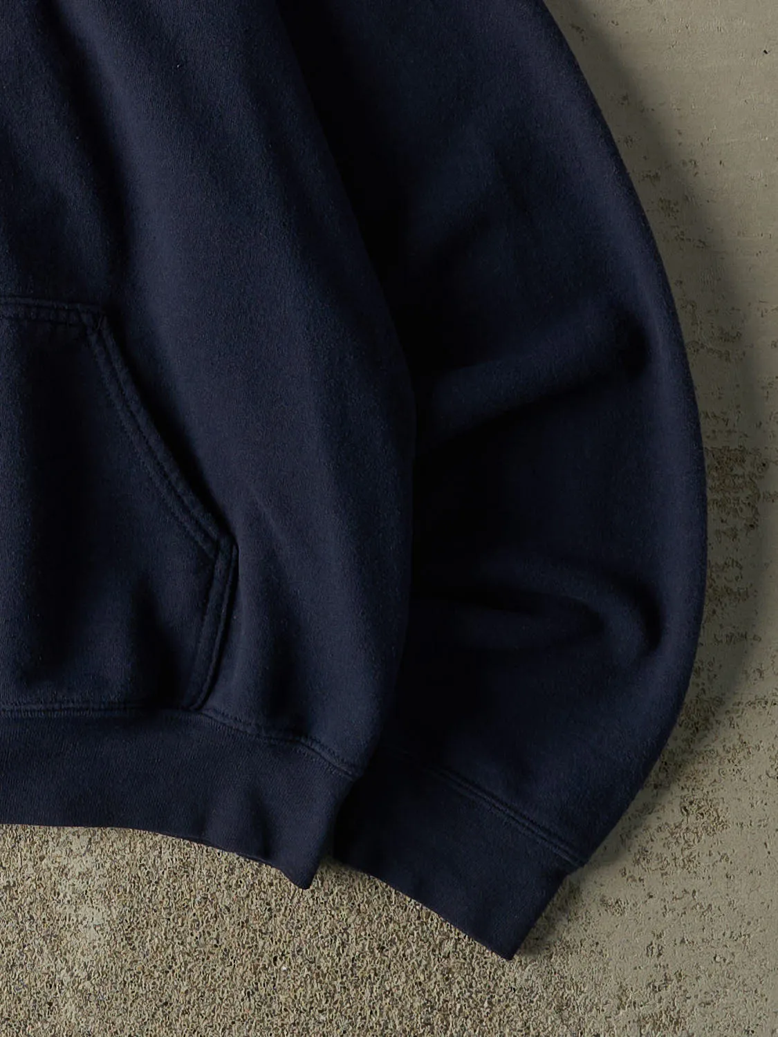 Vintage Y2K Navy Blue New York State Docs Embroidered Hoodie (S/M) sold by Rebalance Vintage product image thumbnail 4