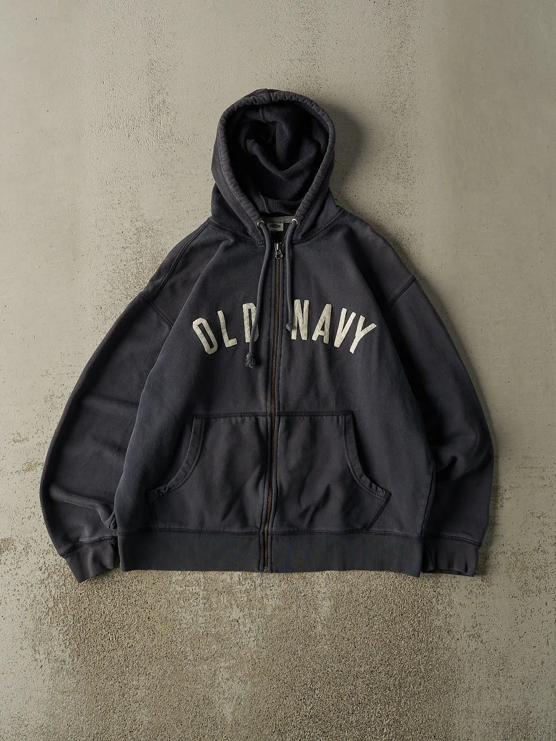 Vintage Y2K Navy Blue Old Navy Embroidered Zip Up Hoodie (M/L) sold by Rebalance Vintage