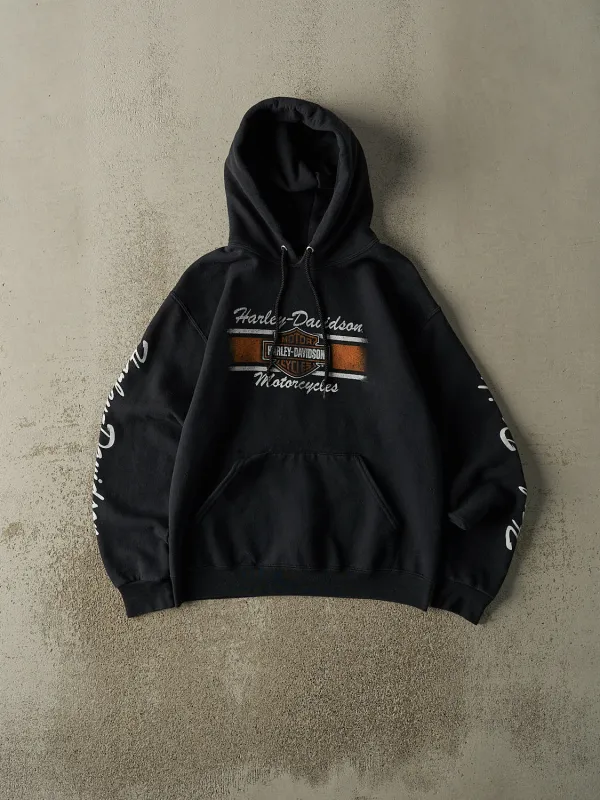 Vintage Y2K Black Harley Davidson Traverse City MI Hoodie (S/M) made by Rebalance Vintage