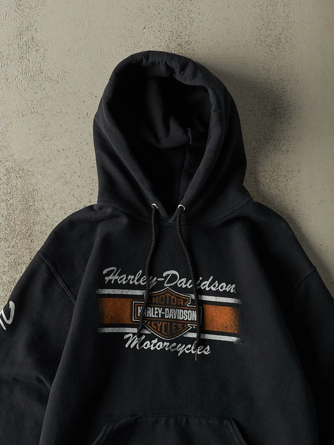 Vintage Y2K Black Harley Davidson Traverse City MI Hoodie (S/M) sold by Rebalance Vintage product image thumbnail 2