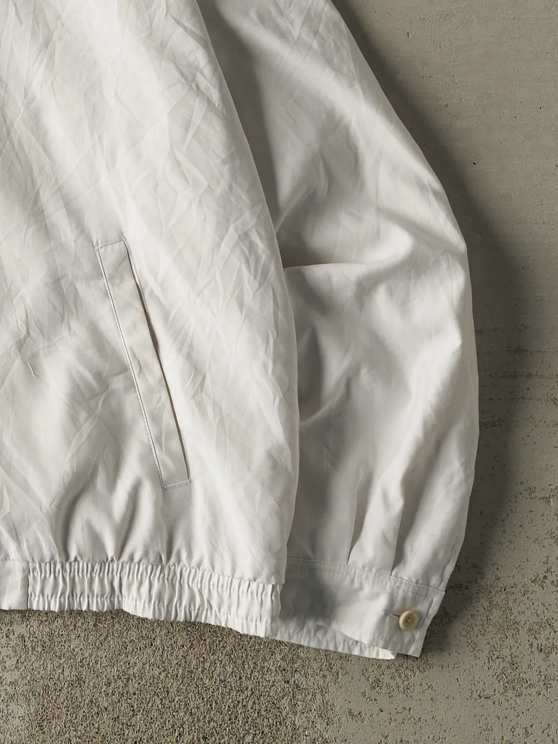 Vintage 90s White Polo Ralph Lauren Harrington Jacket (L/XL) sold by Rebalance Vintage product image thumbnail 4