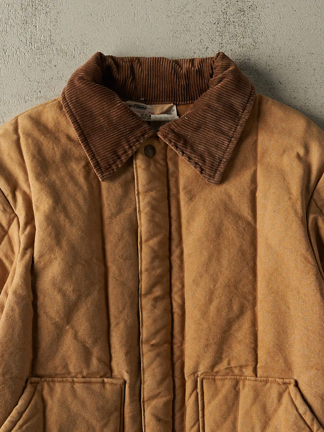 Vintage 70s Beige Insulated Chore Jacket (M/L) sold by Rebalance Vintage product image thumbnail 2