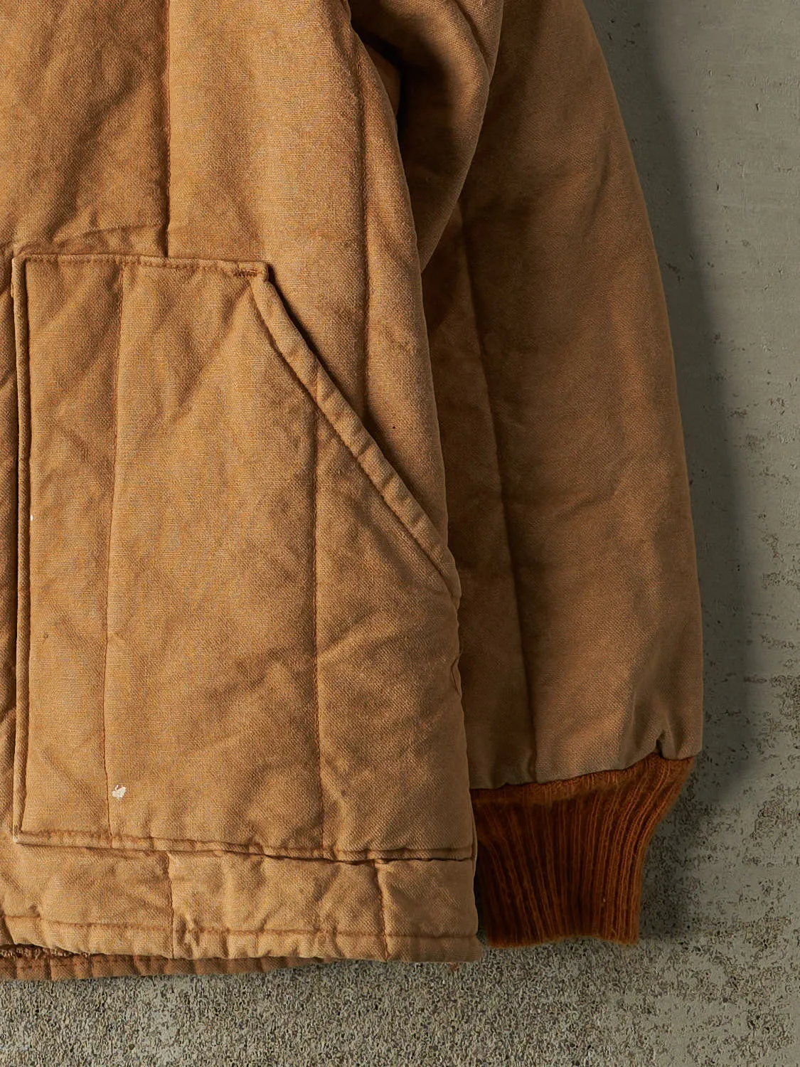 Vintage 70s Beige Insulated Chore Jacket (M/L) sold by Rebalance Vintage product image thumbnail 4