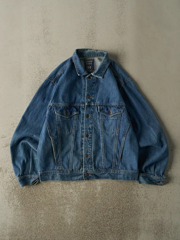 Vintage 90s Mid Wash Denver Hayes Denim Jacket (L/XL) sold by Rebalance Vintage