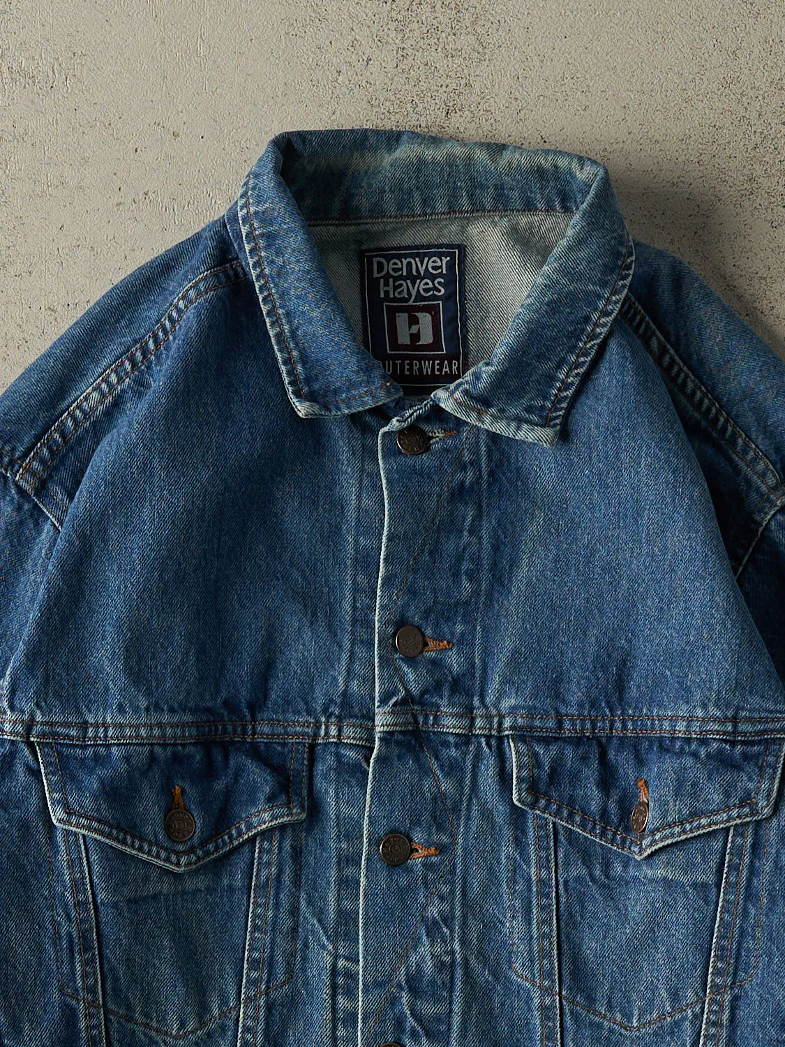 Vintage 90s Mid Wash Denver Hayes Denim Jacket (L/XL) sold by Rebalance Vintage product image thumbnail 2