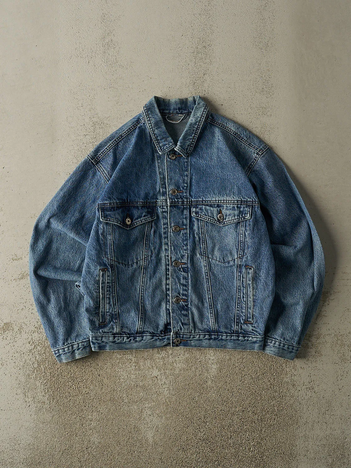 Vintage 90s Light Wash Jonny Q Denim Jacket (S/M) sold by Rebalance Vintage