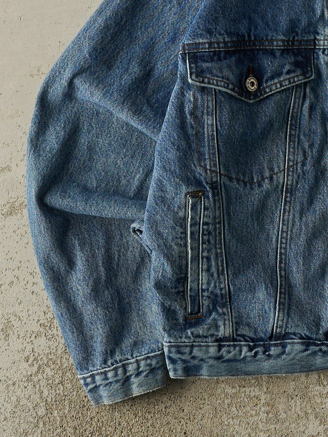 Vintage 90s Light Wash Jonny Q Denim Jacket (S/M) sold by Rebalance Vintage product image thumbnail 3