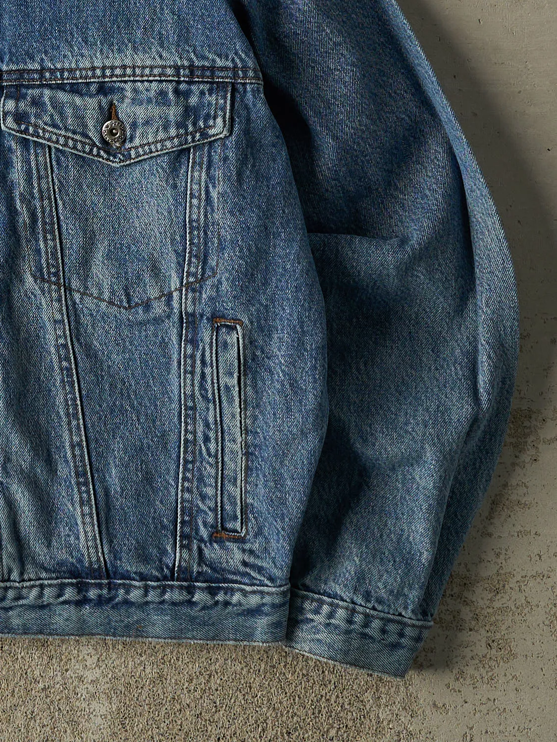 Vintage 90s Light Wash Jonny Q Denim Jacket (S/M) sold by Rebalance Vintage product image thumbnail 4