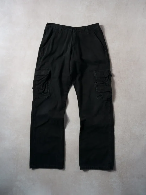 Vintage 90s Black Wranglers Cargos Pants (32x30) sold by Rebalance Vintage