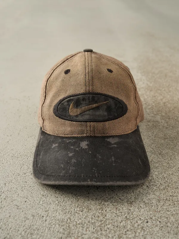 Vintage 90s Sun Faded Brown Nike Embroidered Strapback (O/S) sold by Rebalance Vintage