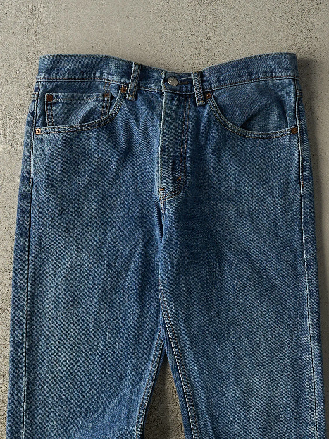 Vintage Y2K Dark Wash Levi's 505 Jeans (34x29.5) sold by Rebalance Vintage product image thumbnail 4