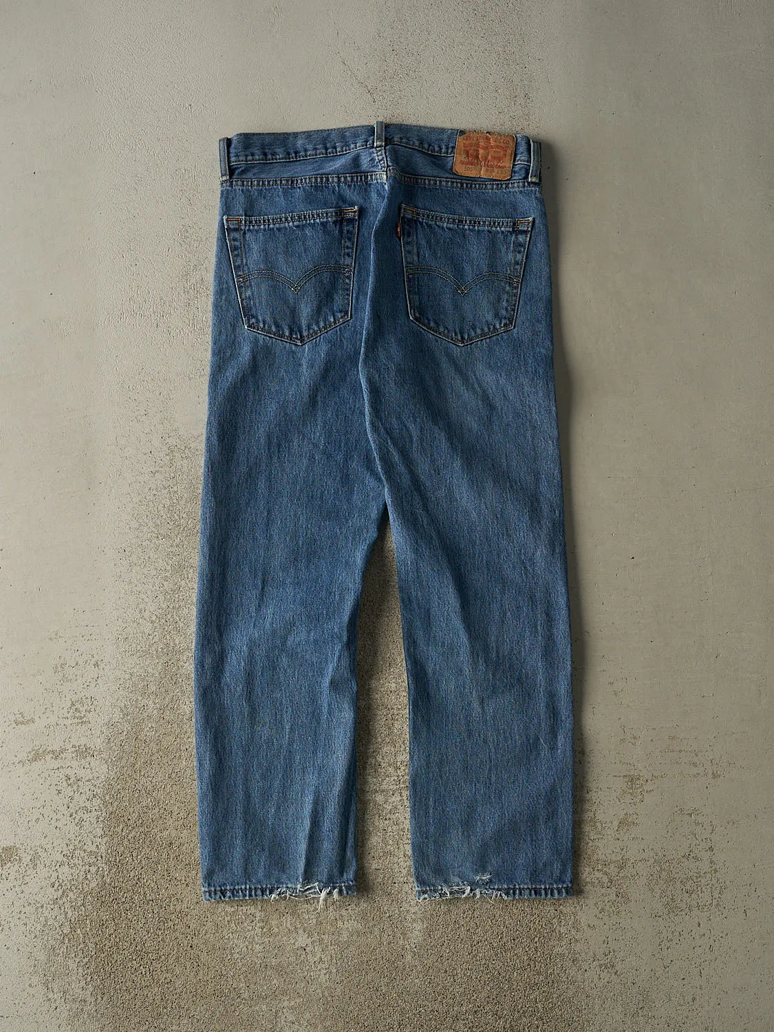 Vintage Y2K Dark Wash Levi's 505 Jeans (34x29.5) sold by Rebalance Vintage product image thumbnail 3