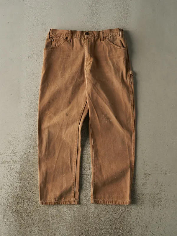Vintage 90s Camel Dickies Carpenter Pants (33x29) sold by Rebalance Vintage