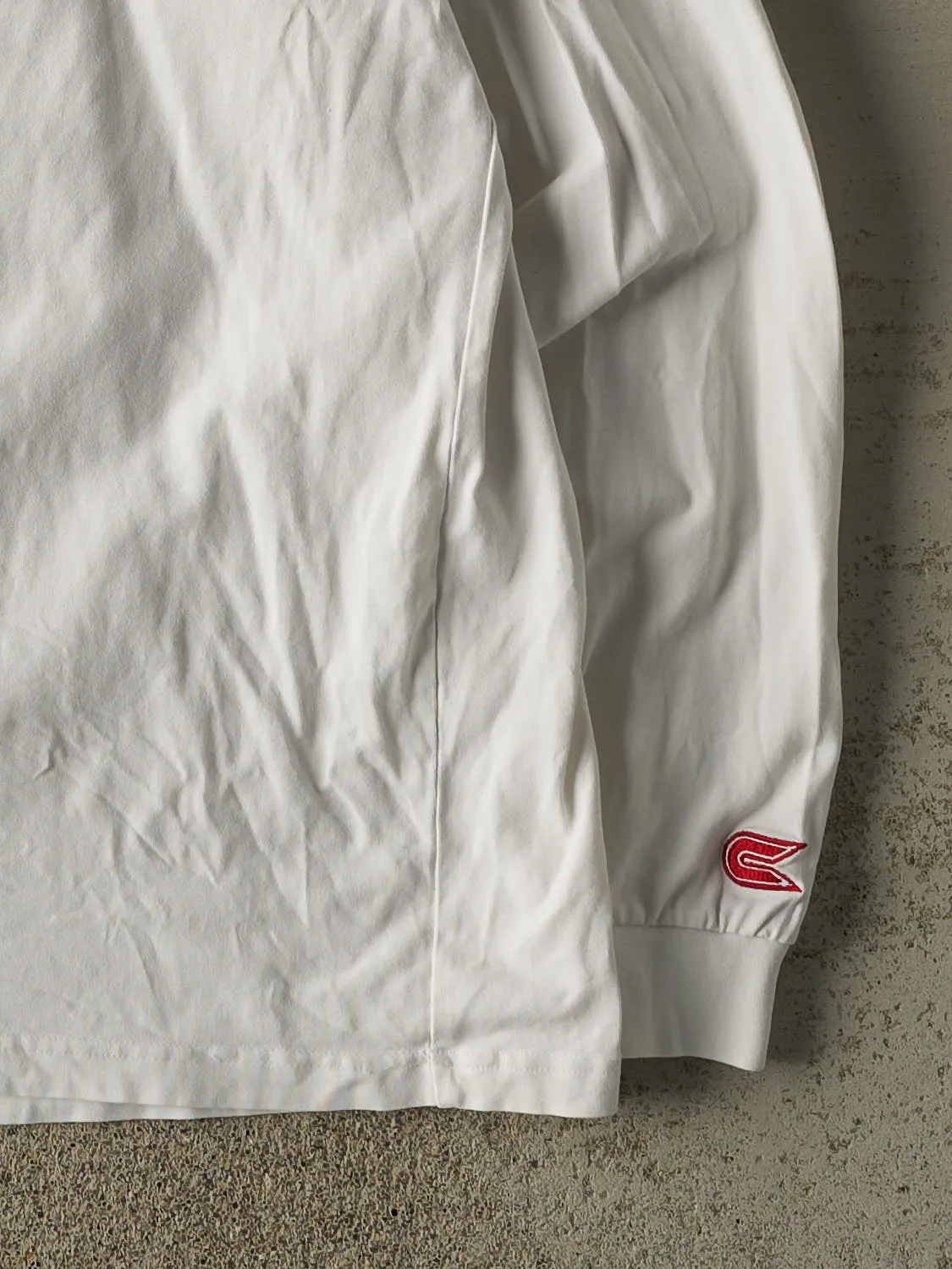 Vintage Y2K White Ohio State University Embroidered Mock Neck Long Sleeve (XL) sold by Rebalance Vintage product image thumbnail 4