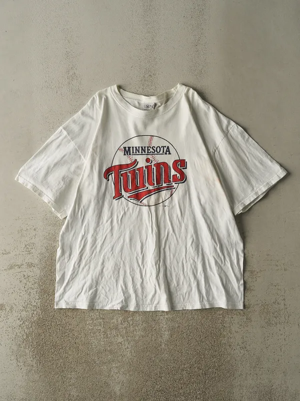 Vintage 00' White Minnesota Twins Tee (XL/XXL) sold by Rebalance Vintage