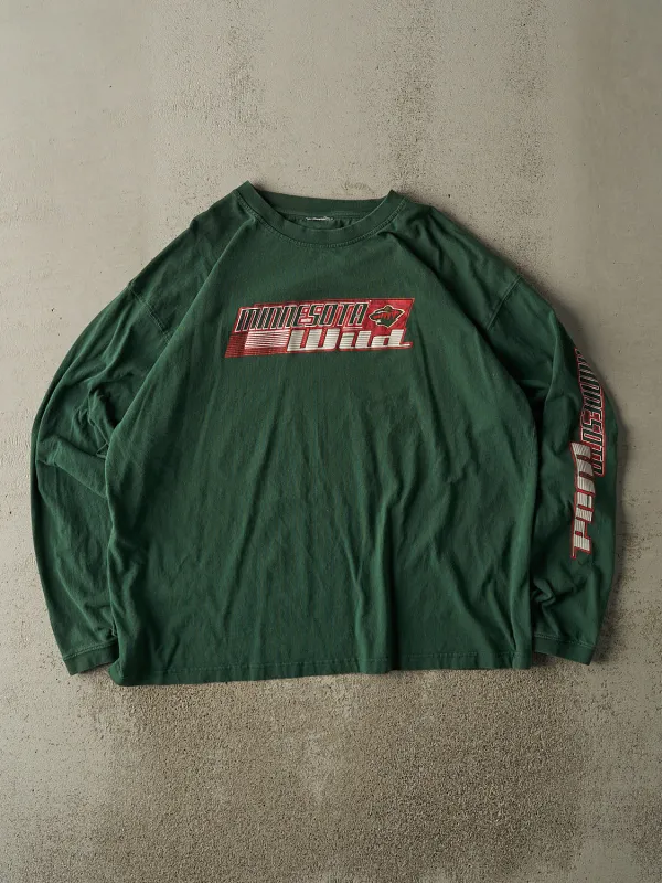 Vintage 90s Green Minnesota Wild Long Sleeve (XL/XXL) sold by Rebalance Vintage