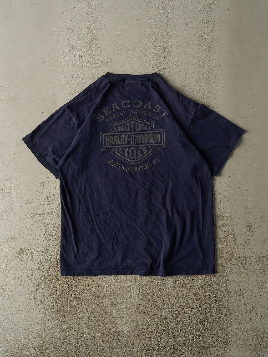 Vintage 03' Navy Blue Harley Davidson North Hampton Tee (L/XL) sold by Rebalance Vintage product image thumbnail 2