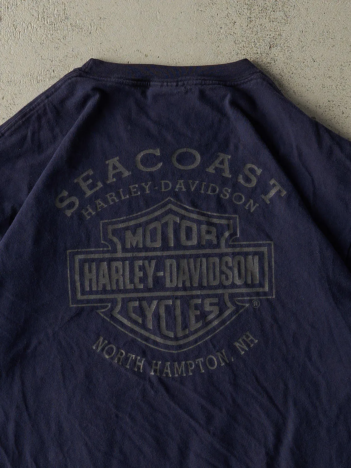 Vintage 03' Navy Blue Harley Davidson North Hampton Tee (L/XL) sold by Rebalance Vintage product image thumbnail 4