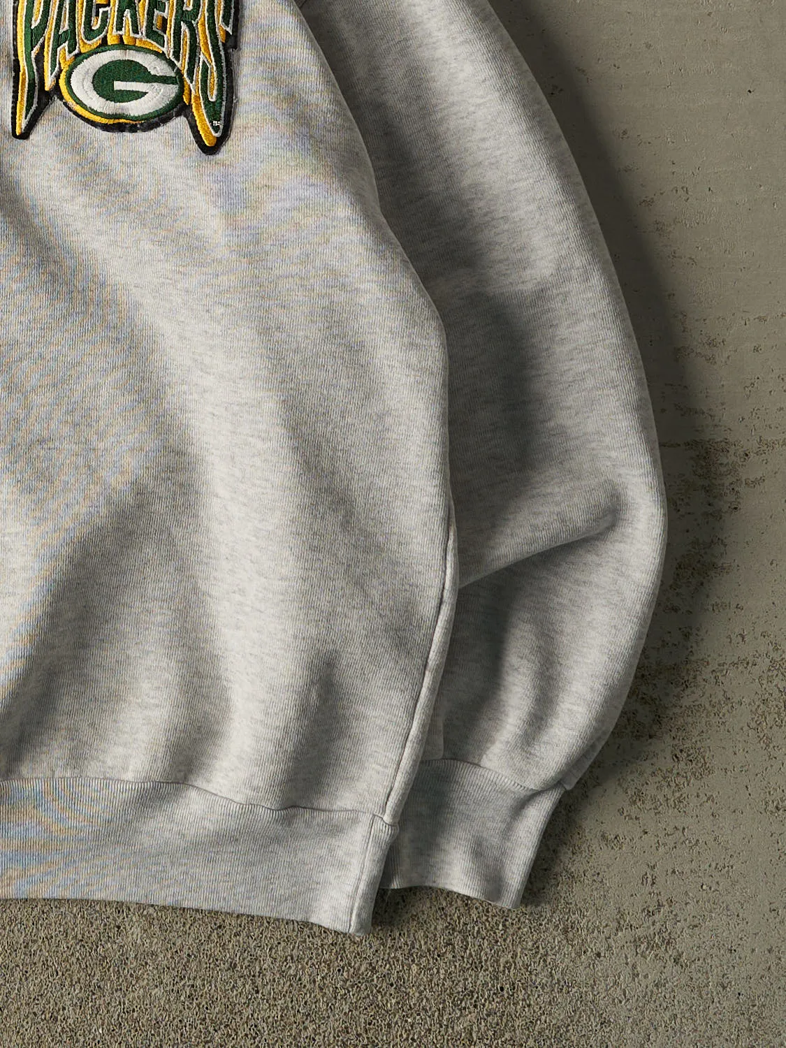 Vintage 90s Heather Grey Green Bay Packers Turtle Neck Sweatshirt (L/XL) sold by Rebalance Vintage product image thumbnail 4