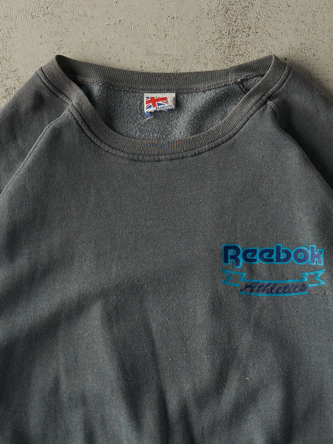 Vintage 80s Charcoal Grey Reebok Crewneck (L/XL) sold by Rebalance Vintage product image thumbnail 2