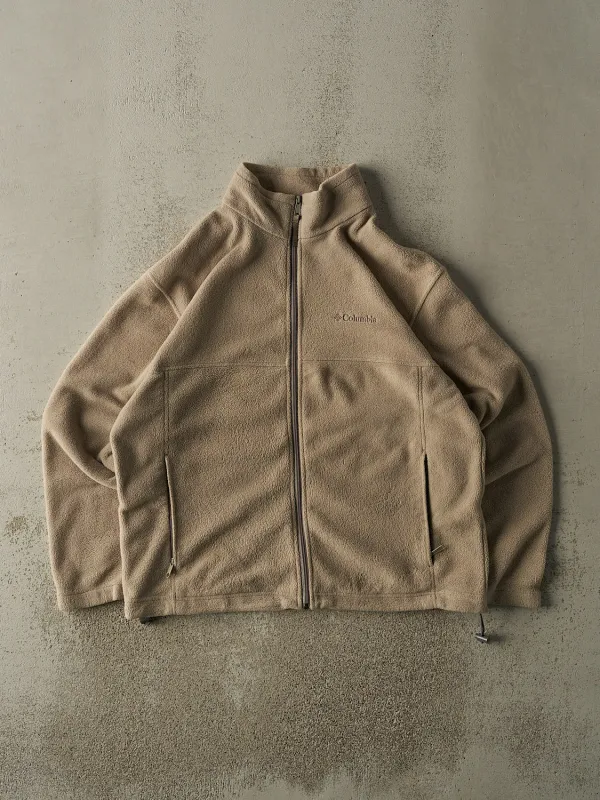 Vintage 90s Beige Columbia Zip Up Fleece (L/XL) sold by Rebalance Vintage