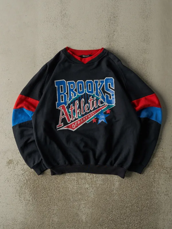 Vintage 90s Black Brooks Athletic Crewneck (M/L) sold by Rebalance Vintage