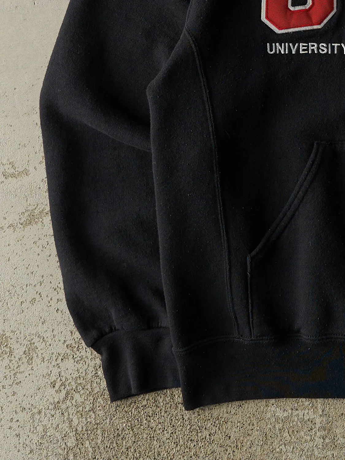 Vintage Y2K Black Russell Athletic University of New Brunswick Hoodie (M) sold by Rebalance Vintage product image thumbnail 3