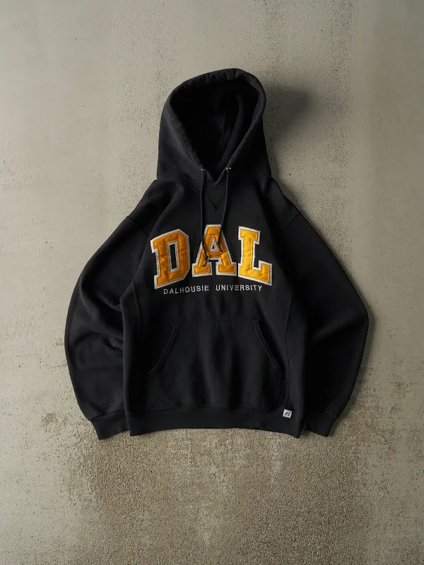 Vintage Y2K Black Russell Athletic Dalhousie University Hoodie (XS/S) sold by Rebalance Vintage