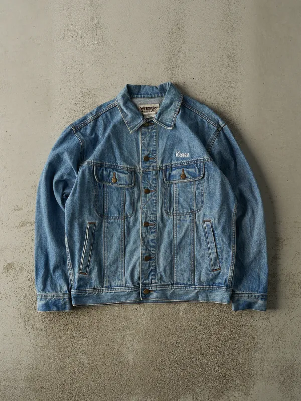 Vintage 90s Light Wash Countryside Saddle Club Denim Jacket (M) sold by Rebalance Vintage