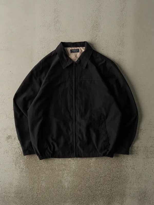 Vintage 90s Black Harrington Jacket (L/XL) sold by Rebalance Vintage