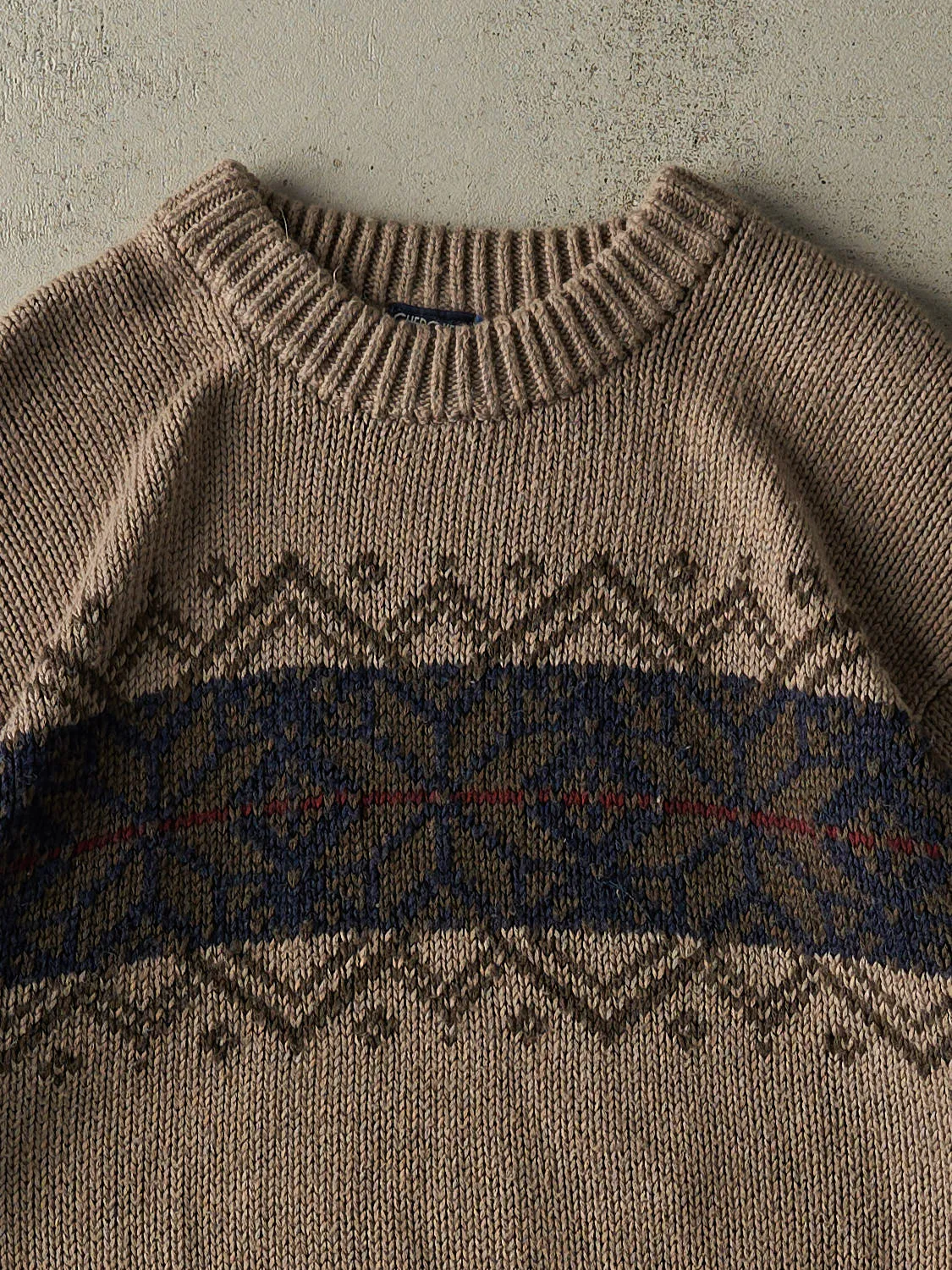 Vintage 90s Beige Snowflake Patterned Knit (M/L) sold by Rebalance Vintage product image thumbnail 3