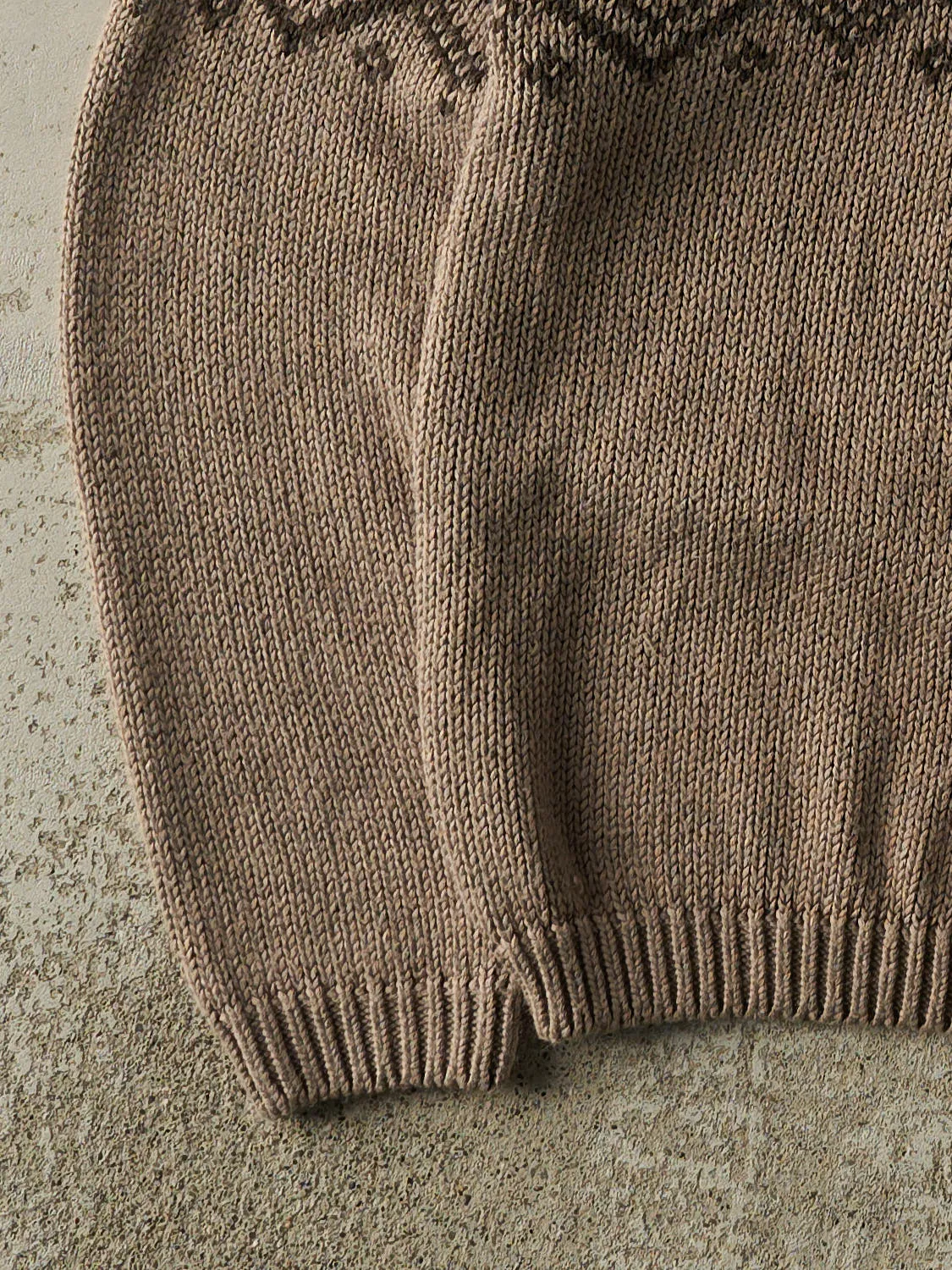 Vintage 90s Beige Snowflake Patterned Knit (M/L) sold by Rebalance Vintage product image thumbnail 4