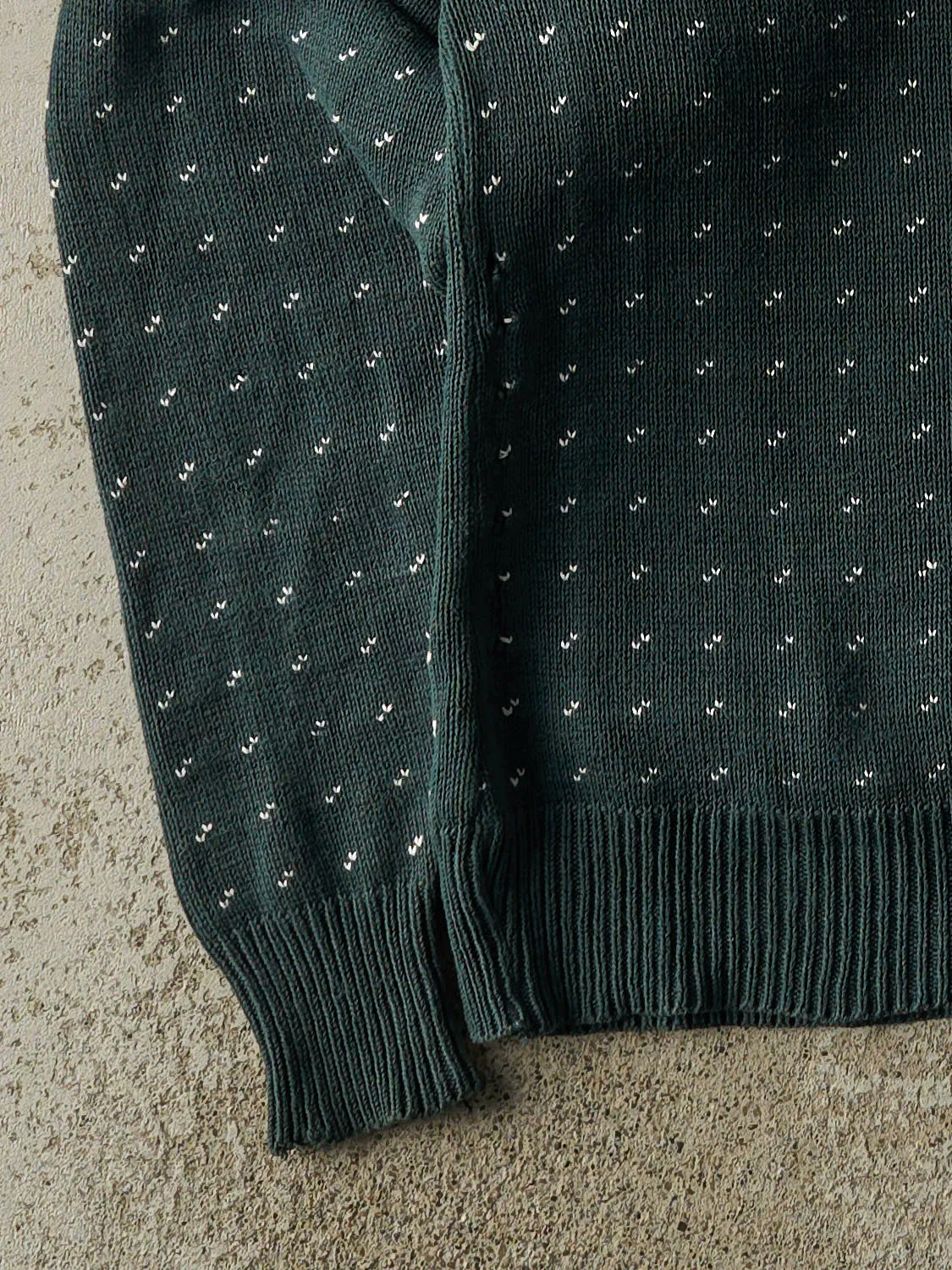 Vintage 80s Green Patterned Knit (L/XL) sold by Rebalance Vintage product image thumbnail 3