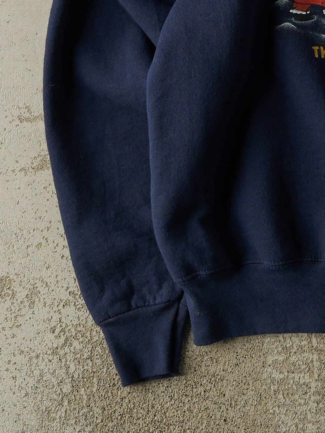 Vintage 90s Navy Blue Santa Slogan Crewneck (XL) sold by Rebalance Vintage product image thumbnail 3