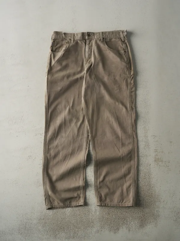 Vintage Y2K Brown Loose Fit Carhartt Lightweight Carpenter Pants (36x31.5) sold by Rebalance Vintage