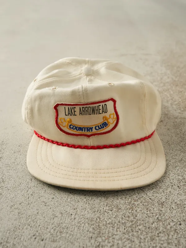 Vintage 80s White Lake Arrowhead Country Club Strapback (O/S) sold by Rebalance Vintage